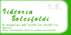 viktoria bolcsfoldi business card